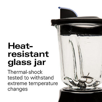 Hamilton Beach Smoothie Smart Blender with 5 Speeds & 40 oz Glass Jar,  Black (56206)