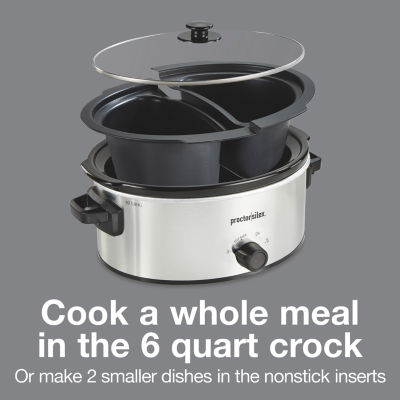 Proctor Silex 6 Quart Double-Dish Slow Cooker