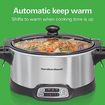 Hamilton Beach Stay or Go 6 Qt. Stainless Steel Slow Cooker - CHC Home  Center