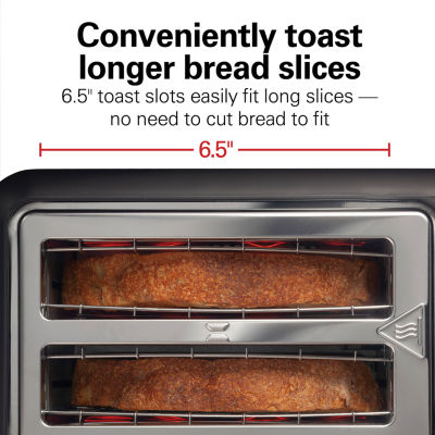 Hamilton Beach 4 Slice Long-Slot Toaster with Sure-Toast One-Slice