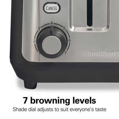 Hamilton Beach 2 Slice Brushed Stainless Steel Toaster with Sure-Toast Technology