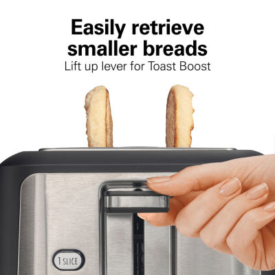 Hamilton Beach 2 Slice Brushed Stainless Steel Toaster with Sure-Toast Technology