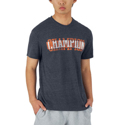 Champion Powerblend Mens Crew Neck Short Sleeve Graphic T-Shirt