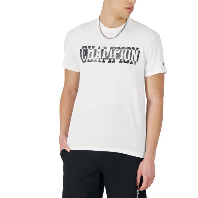 Champion Powerblend Mens Crew Neck Short Sleeve Graphic T-Shirt