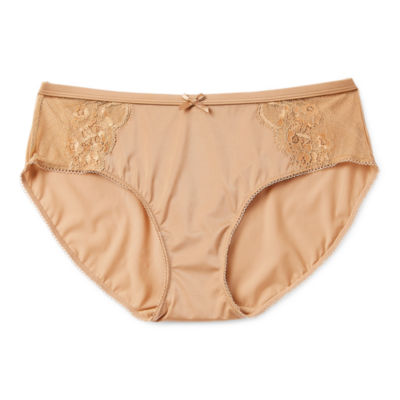 Ambrielle Satin With Lace Hipster Panty - JCPenney