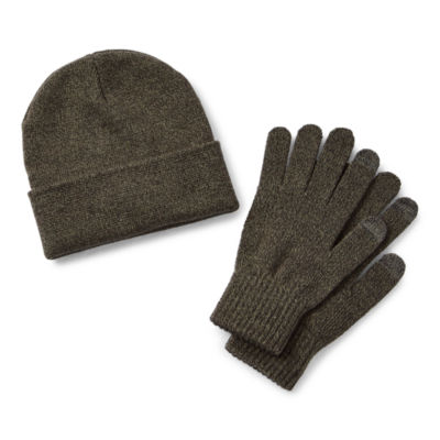 St. John's Bay Marled Hat And Glove Set 2-pc. Cold Weather Set