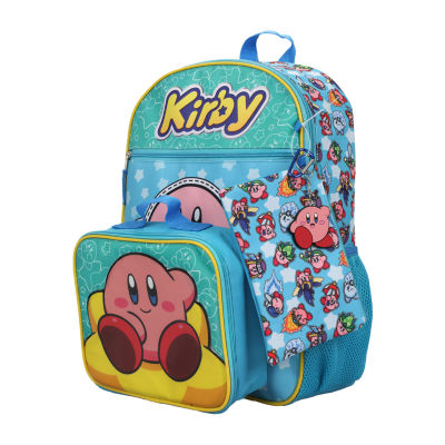 Licensed 5 Piece Kirby Backpack Set with Lunch Bag