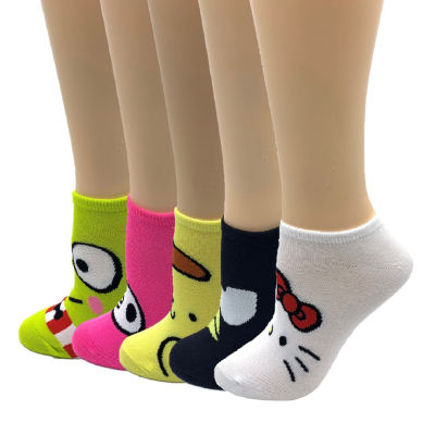 5 Pair Hello Kitty Low Cut Socks Womens