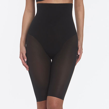 Dominique Melanie Hight Waist Thigh Shaper- 104 In Black