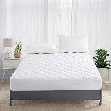 Peacenest Fourleaf Clover Quilted Mattress Pad, One Size, White