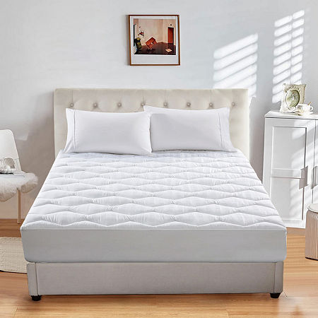 Peacenest Quilted White Down Alternative Mattress Pad, One Size, White