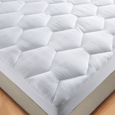 Peacenest Quilted White Down Alternative Mattress Pad