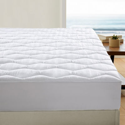 Peacenest Quilted White Down Alternative Mattress Pad