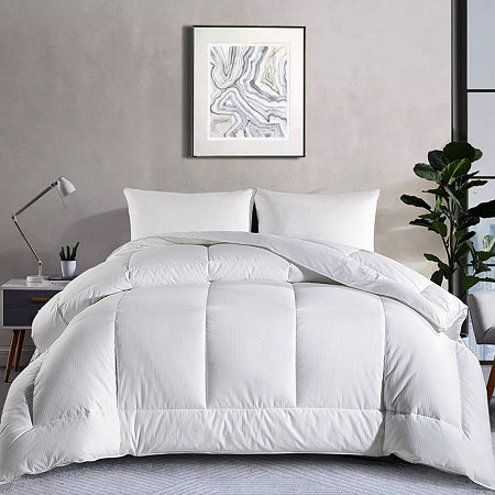 Peacenest Grid Quilted All Season Down Alternative Comforter, One Size, White