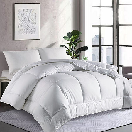 Peacenest Grid Quilted All Season Down Alternative Comforter, One Size, White