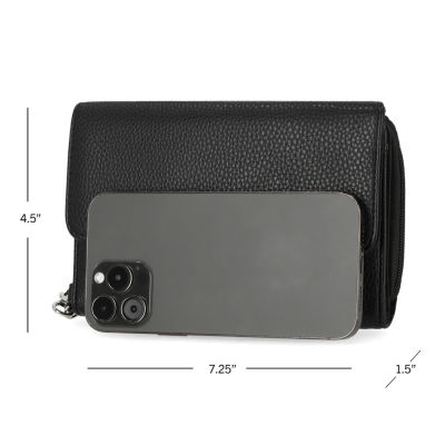 Mundi Big Fat Womens Expandable RFID Blocking Checkbook Wallet