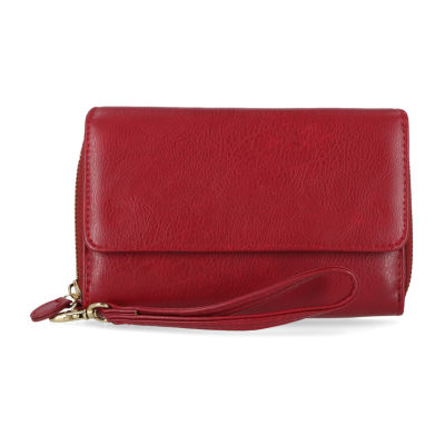 Mundi Big Fat Womens Expandable RFID Blocking Checkbook Wallet