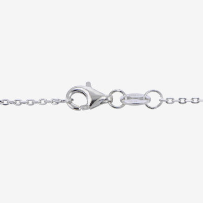North Star Womens White Cultured Freshwater Pearl Sterling Silver Star Pendant Necklaces
