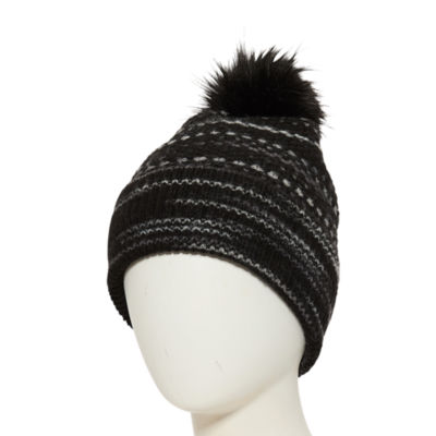 a.n.a Space Streak Womens Pom Pom Beanie