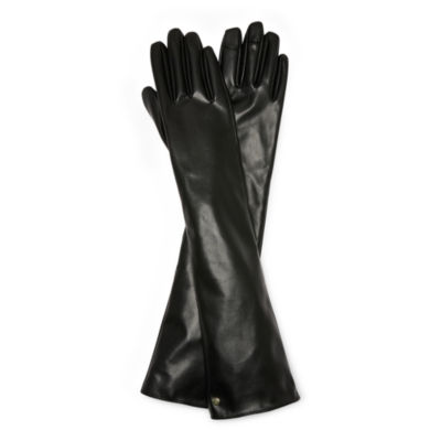 Liz Claiborne Long Pu Glove W Logo Cold Weather Gloves