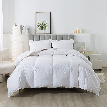 Royal Velvet All Season White Down Comforter, One Size, White