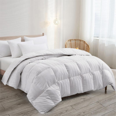 Peacenest Deluxe All Season 500 Thread Count White Goose Down And Feather Fiber Comforter