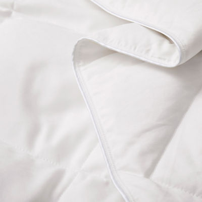 Peacenest Diamond Stitch Lightweight Microfiber White Goose Down And Feather Fiber Comforter