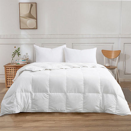 Peacenest Lightweight Microfiber White Goose Down And Feather Fiber Comforter, One Size, White