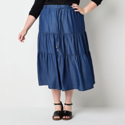Frye and Co. Womens Mid Rise Maxi Skirt