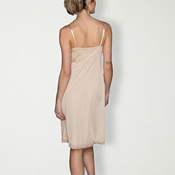 GYS Women's Soft Full Slip – Beige, Medium, Bamboo Fabric For Cool, Comfortable Sleep