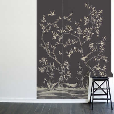 Tempaper Garden Midnight Mural Wallpaper