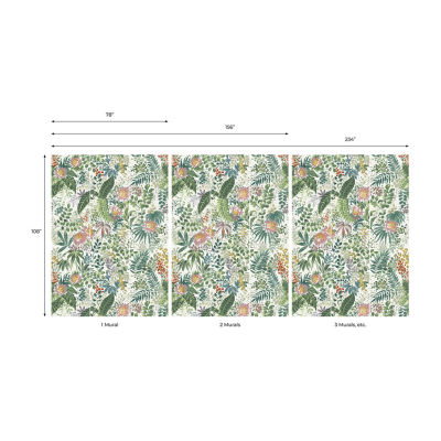 Tempaper Beverly Floral Mural Wallpaper