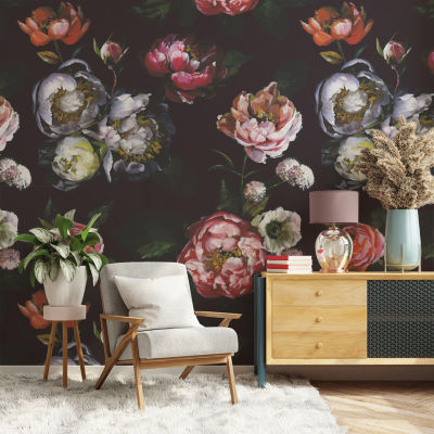 Tempaper Moody Bloom Mural Wallpaper