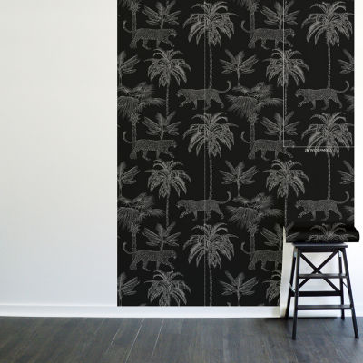 Tempaper Palm Leopards Mural Wallpaper