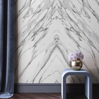 Tempaper Book-Matched Marble Mural Wallpaper