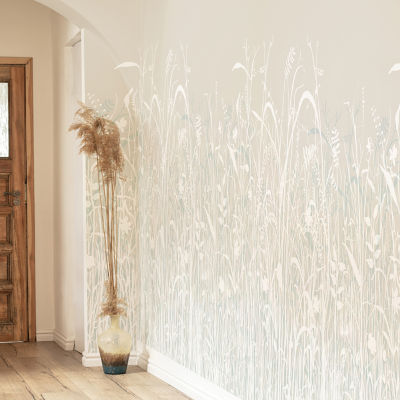 Tempaper June Grass White Mural Wallpaper