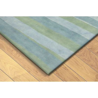 Liora Manne Piazza Stripes Hand Tufted Wool Indoor Rectangular Runner