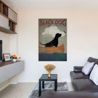 Icanvas Black Dog Canoe Co. I Canvas Art