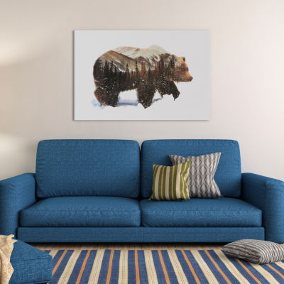 Icanvas Arctic Grizzly Bear Canvas Art