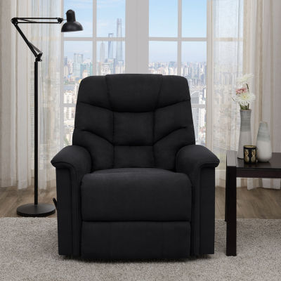 ProLounger Harlow Wall Hugger Recliner in Stain Resistant Microfiber with Stitch-Tufted Back