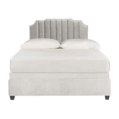 Streep Linen Channel Stitched Upholstered Bed