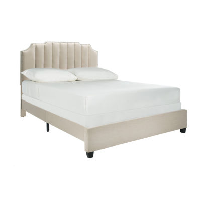 Streep Linen Channel Stitched Upholstered Bed