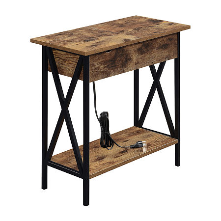 Tucson Flip Top End Table, One Size, Brown