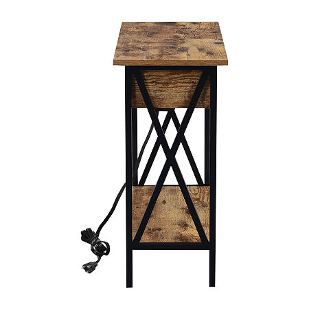 Tucson Flip Top End Table, One Size, Brown