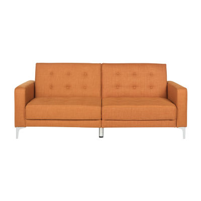 Safavieh Soho Tufted Convertible Sofa Track-Arm Reclining Sofa