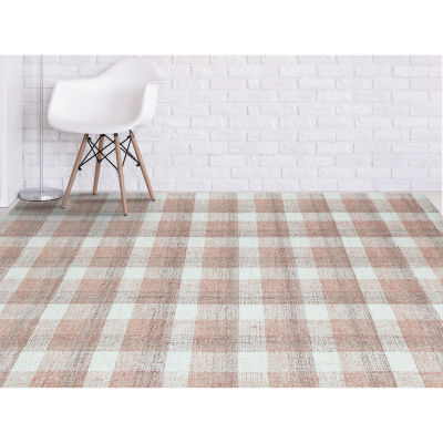Amer Rugs Travelia Kae Plaid Hand Tufted Indoor Rectangular Accent Rug