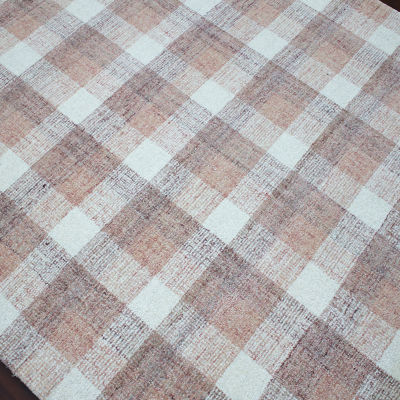 Amer Rugs Travelia Kae Plaid Hand Tufted Indoor Rectangular Accent Rug