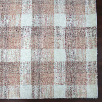 Amer Rugs Travelia Kae Plaid Hand Tufted Indoor Rectangular Accent Rug