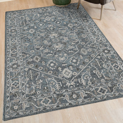 Amer Rugs Vermusia Medallion Hand Tufted Indoor Rectangular Accent Rug