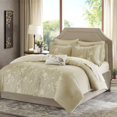 Madison Park Sonora Complete Bedding Set with SheetsJCPenney, Color Taupe